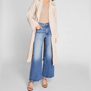 MOTHER Blue Flare Wide Leg Jeans